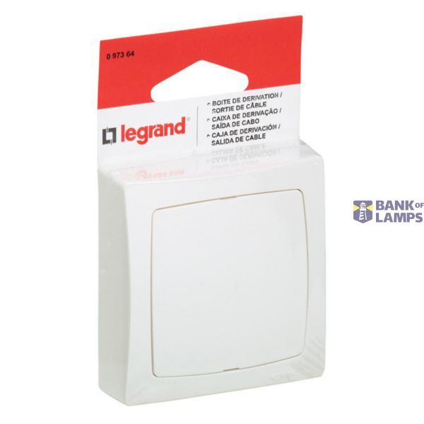 Junction box and cable outlet - Surface-mounted equipment - plug-in packaging - White image 1