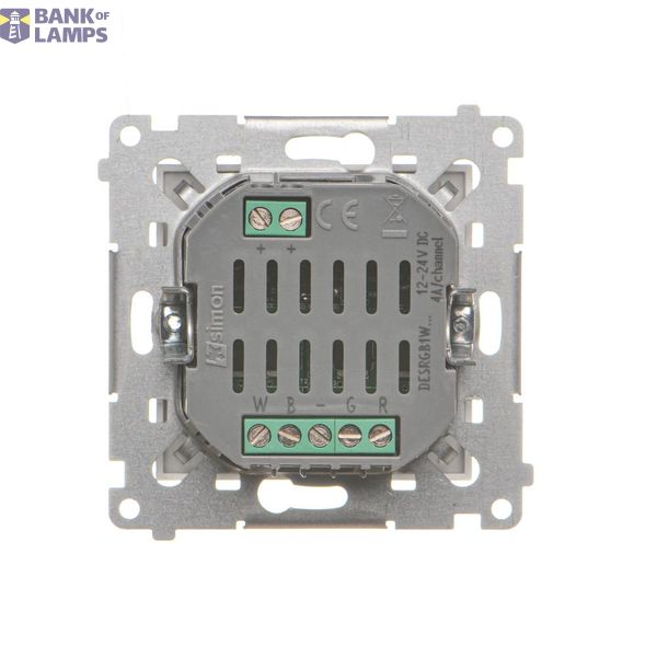 RTV pass-through aerial socket, (module), Simon 24, IP20, white image 1