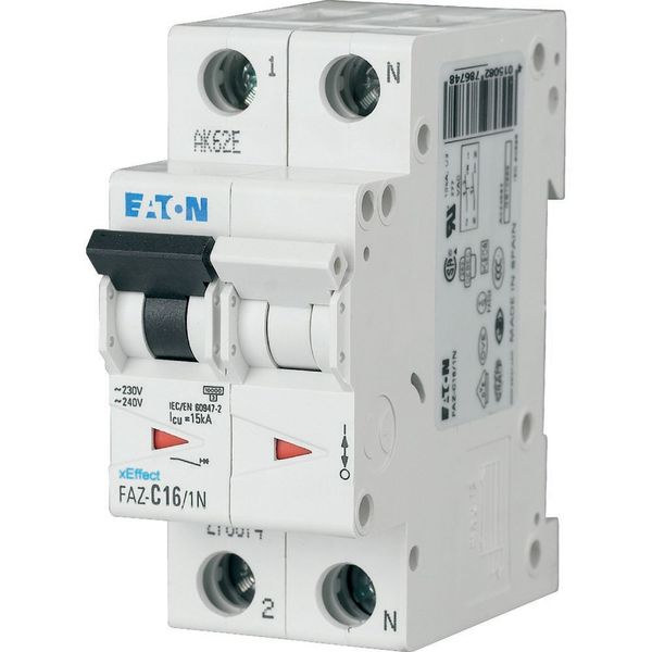 Miniature circuit breaker (MCB), 25 A, 1p+N, characteristic: C, 6 kA image 4