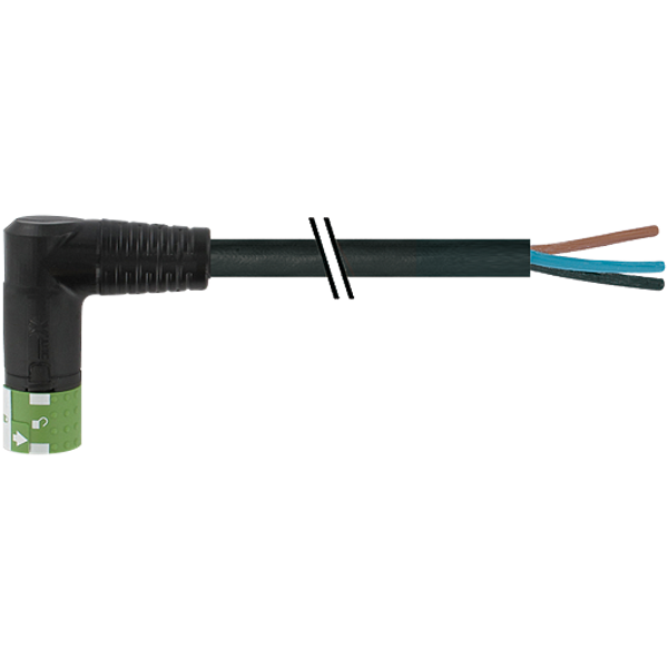 MQ15 female 270° with cable 600V AC type 3 TPE 4xAWG14 bk , 10m image 1