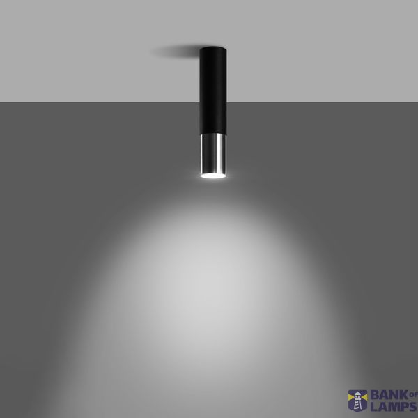 SPOT LOOPEZ BLACK/CHROME GU10 1X40W IP20 image 2