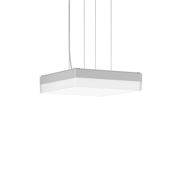FLAT SLIM square, 13...21 W, 1300...2300 lm, 830, 840, silver, DALI Pe image 1