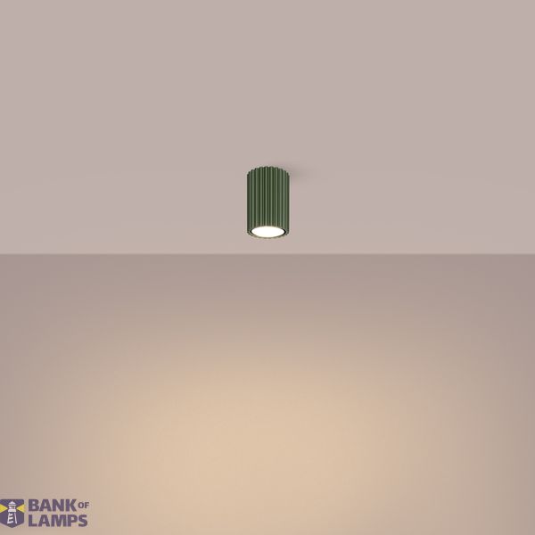 SPOT CARBON SURFACE-MOUNTED TUBE IN OLIVE GREEN COLOUR FOR HALLWAY image 4