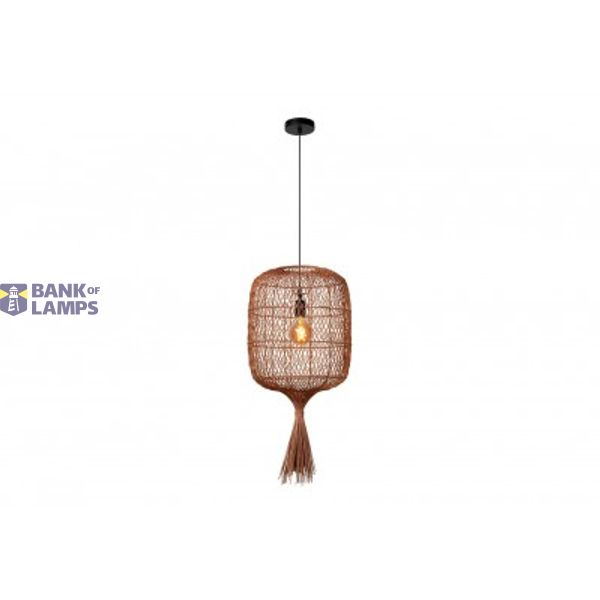 Lucide GARVE - Pendant light - Ø 40 cm - 1xE27 - Ocher Yellow image 1