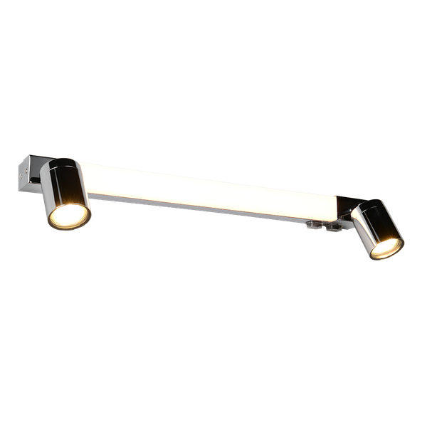 Enrico H2O LED + 2xGU10 wall lamp 60 cm chrome image 1