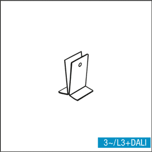 3PH/L3+DALI ABH-WINKEL SCHIENE - fixing item for track image 2
