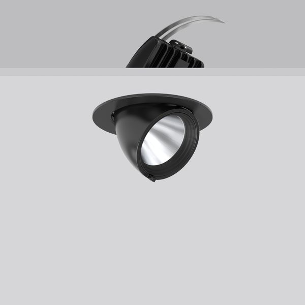 GOLAS mini, 29 W, 3500 lm, 927, black, DALI Recessed projectors, D 143 image 2