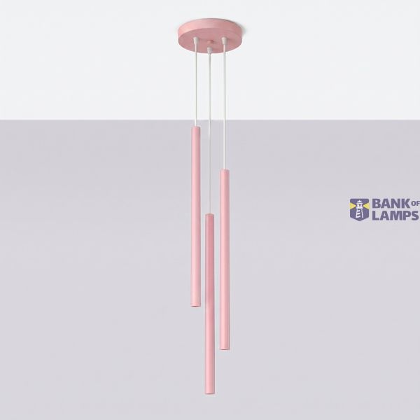 Pendant lamp PASTELO 3P pink image 3