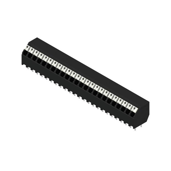 Printed circuit board terminals, 3.81 mm, Number of poles: 24, 135°, Solder pin length (l): 3.5 mm, black, PUSH IN with actuator, Clamping range, max. : 1.5 mm², Tube image 4