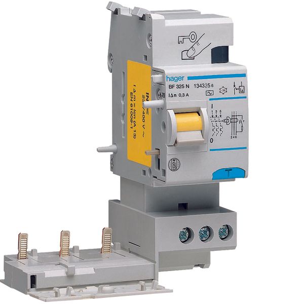 Earth leakage add-on block 3P 25A 300mA A Class image 1