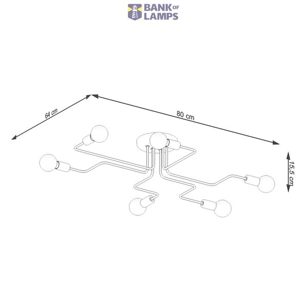 Chandelier VECTOR 6 black image 4
