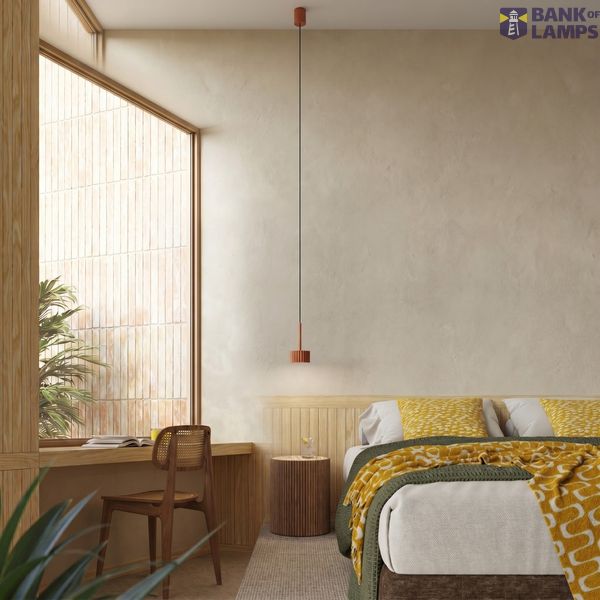 Pendant lamp AURA 1 mocha Gx53 image 8