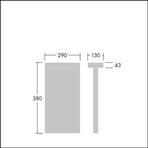 AXYL GREETB H580 DE 56L 930 A/S HFX ANT - LED bollard image 2