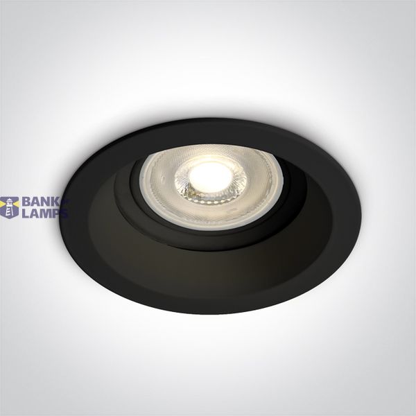BLACK GU10 10W IP65 DARK LIGHT image 1
