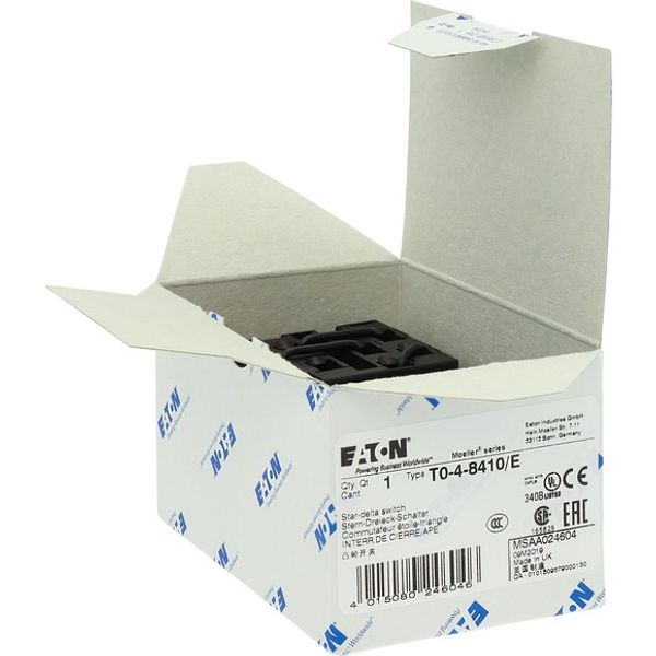 T0-4-8410/E Star-delta switches, T0, 20 A, flush mounting, 4 contact unit(s), Contacts: 8, 60 °, maintained, With 0 (Off) position, 0-Y-D, Design number 8410 image 6