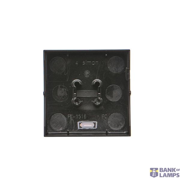 RTV final aerial socket, separated, atten.: 1dB, Inox, metallized image 1