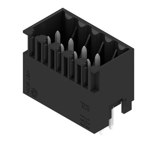 PCB plug-in connector, male header, closed side, THT solder connection, 3.50 mm, Number of poles: 10, 180°, Solder pin length (l): 3.5 mm, tinned, black, Box image 3