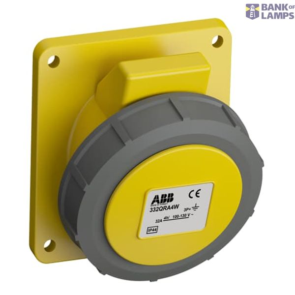 332QRA4W Panel mounted socket image 1