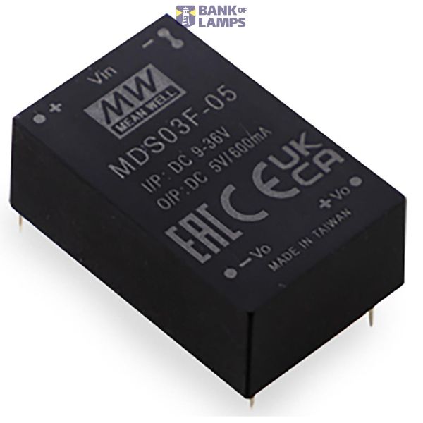 Mean Well MDS03F-12 DC/DC converter, print 250 mA 3 W Number of outputs: 1 x Contents 1 piece. image 1