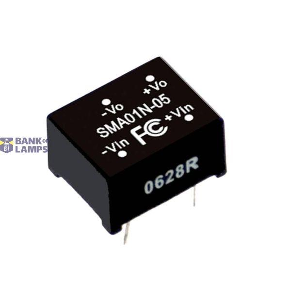 SMA01N-15 DC/DC Converter 24:15V 67mA 1W, MEAN WELL image 1