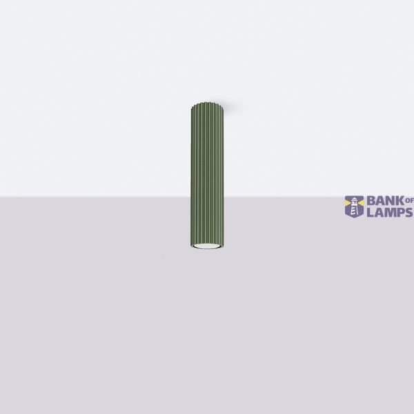 Olive surface-mounted ceiling spot lamp KARBON with GU10 thread image 2