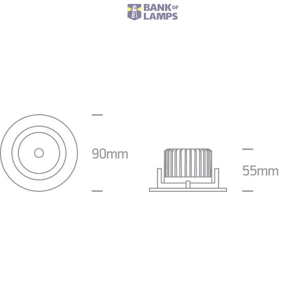 WHITE 7W CCTV 230V ADJUSTABLE image 2