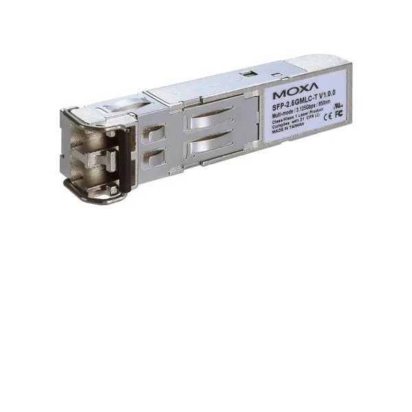 MOXA – SFP-2.5GSLC-T – SFP module with 1 2.5GBaseFX port with LC connector, singlemode image 1