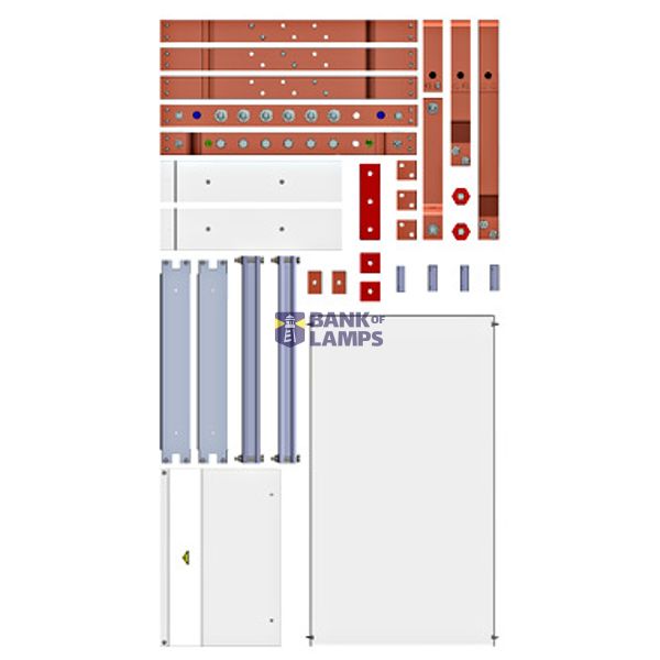 MCCB Busbar System Set 800A, 822mm, 50x10mm image 1