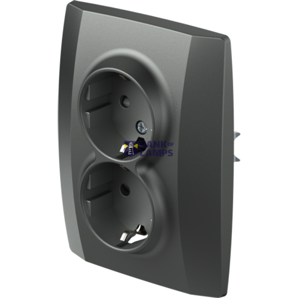 SOCKET SCHUKO DOUBLE 2P+E 16A 250V~ AT 4417005 image 2