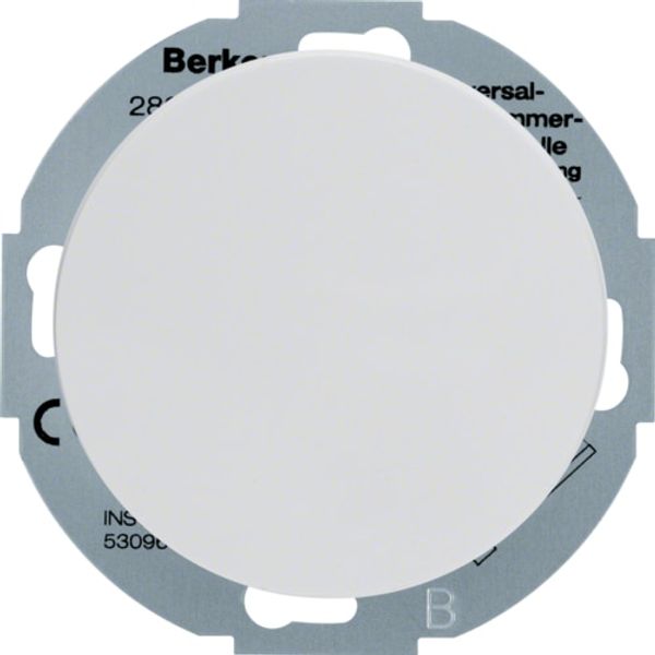 Extension units insert f. univ. rot. dimmer, soft-lock, R.classic, p.white gl. image 1