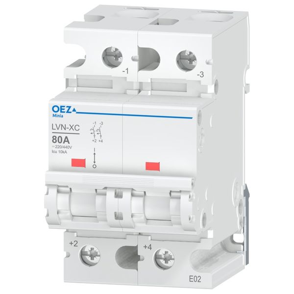 Miniature circuit breaker LVN-XC-80C-2 image 1