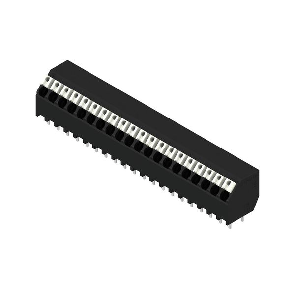 Printed circuit board terminals, 3.81 mm, Number of poles: 20, 135°, Solder pin length (l): 3.5 mm, black, PUSH IN with actuator, Clamping range, max. : 1.5 mm², Tube image 2