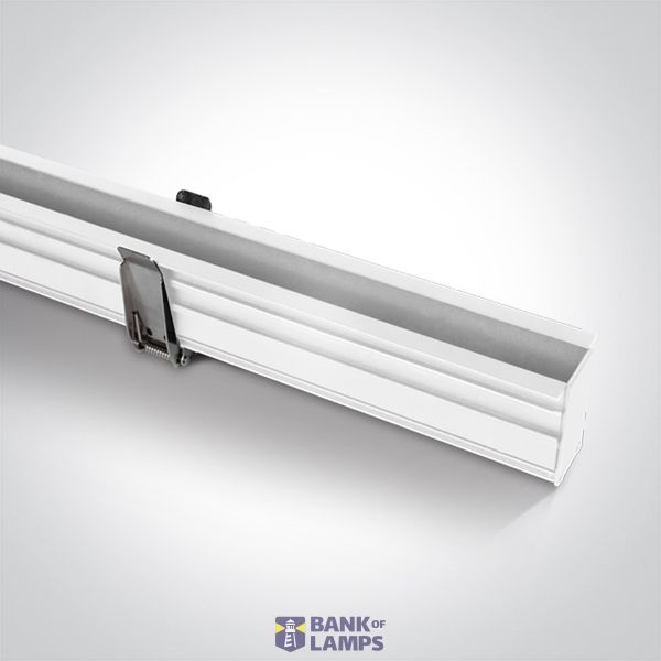 42002RB/W WHITE MAGNETIC RECESSED PROFILE 2m 48V MIDI image 1