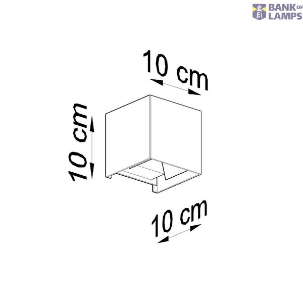 LUCA WALL LAMP BLACK LED IP54 LED image 4