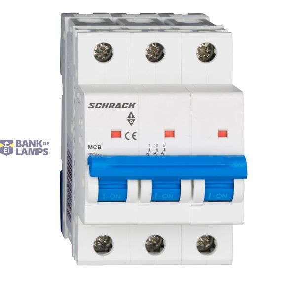 Miniature Circuit Breaker (MCB) AMPARO 10kA, C 3A, 3-pole image 1