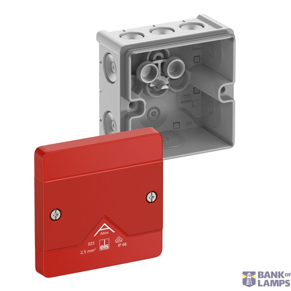 Junction box, Type of protection IP66, max. 2,5², Impact strength IK07, Protection class II, Ui 1000V AC, Ui 1000V DC, DLG, VDE, Halogen free image 1