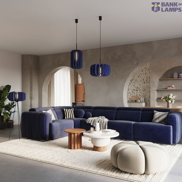 Pendant lamp MULA 45 navy image 11