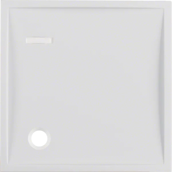 Central part for pull button with lens, Berker S.1/B.x, white, gloss image 1