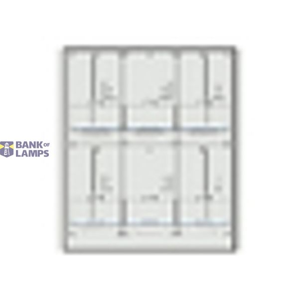 Meter box insert 2-rows, 6 meter boards / 17 Modul heights image 2