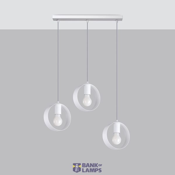 TITRAN 3 HANGING LAMP WHITE E27 3X60 IP20 image 2