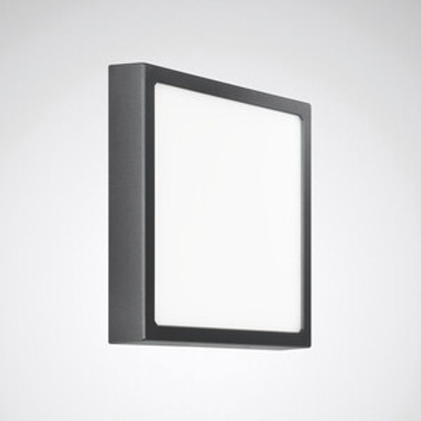 Wall and ceiling luminaire Skeo Square Multilumencolor 3 Diffuser Anthracite ETDD 18W 1800lm Lambertian (L) IP65 IK10 4 SDCM image 1