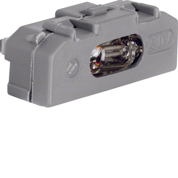 Neon lamp unit for switches/push-buttons, light control, grey image 1