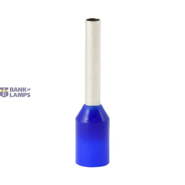 Single insulated sleeve terminal HI 1.0/10-ni blue, Al/Cu image 1