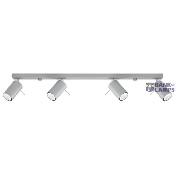 RING CEILING LAMP 4L GREY GU10 4X40W IP20 image 2
