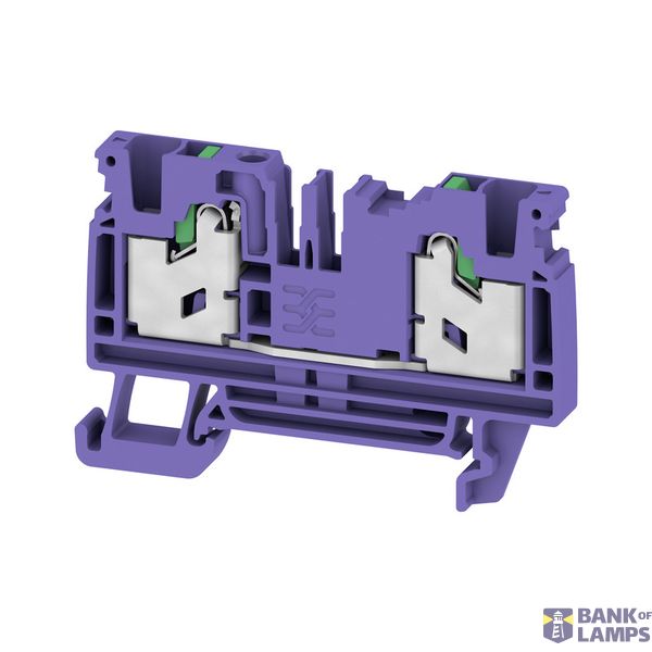 Feed-through terminal block, SNAP IN, violet, 4 mm², 32 A, 1000 V, Num image 1