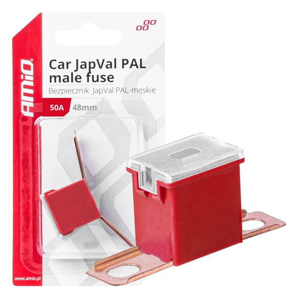 Car JapVal PAL male fuses 48mm 50A AMIO-03420 image 1
