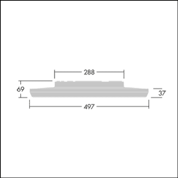NOVS L 5000-830 DI HFI WH - Wall/Ceiling mounted LED luminaire image 3