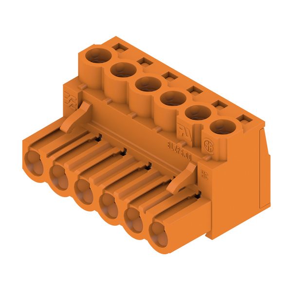 PCB plug-in connector, female plug, 5.00 mm, Number of poles: 6, 180°, Clamping yoke connection, Clamping range, max. : 4 mm², Box image 4