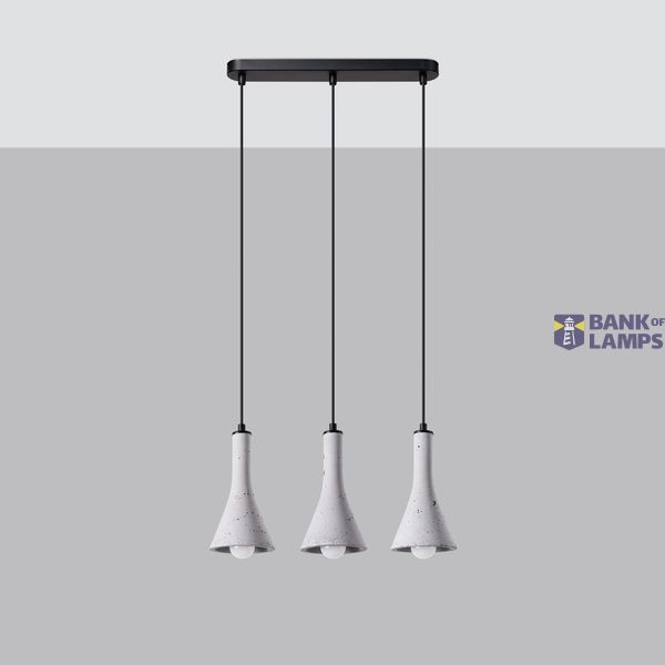 HANGING LAMP REA 3L CONCRETE E14 3X12W IP20 image 8