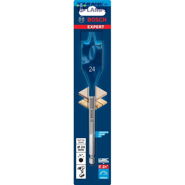 EXPERT Self Cut Speed Spade Drill Bit 24 x 152 mm image 2